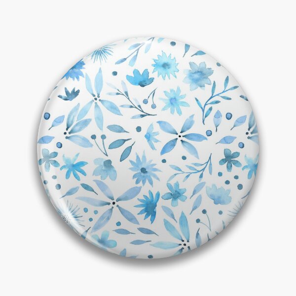 Item preview, Vintage Floral in Blue designed and sold by Marie Funseth.