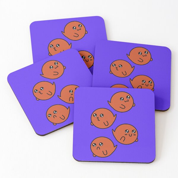 Item preview, Burnt Orange and Purple Ghost Pattern designed and sold by Jelly Turnip.