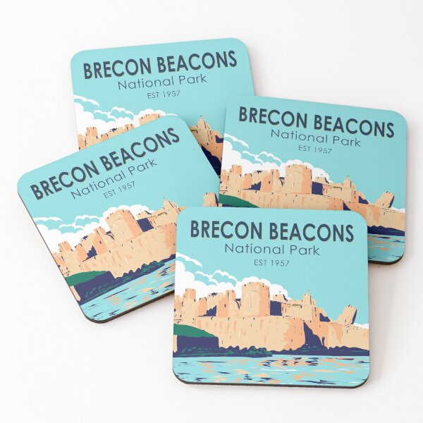 Item preview, Brecon Beacons Caerphilly Castle National Park Wales Vintage designed and sold by KrisSidDesigns.