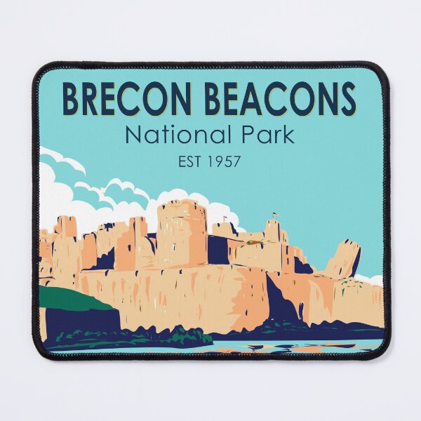 Item preview, Brecon Beacons Caerphilly Castle National Park Wales Vintage designed and sold by KrisSidDesigns.
