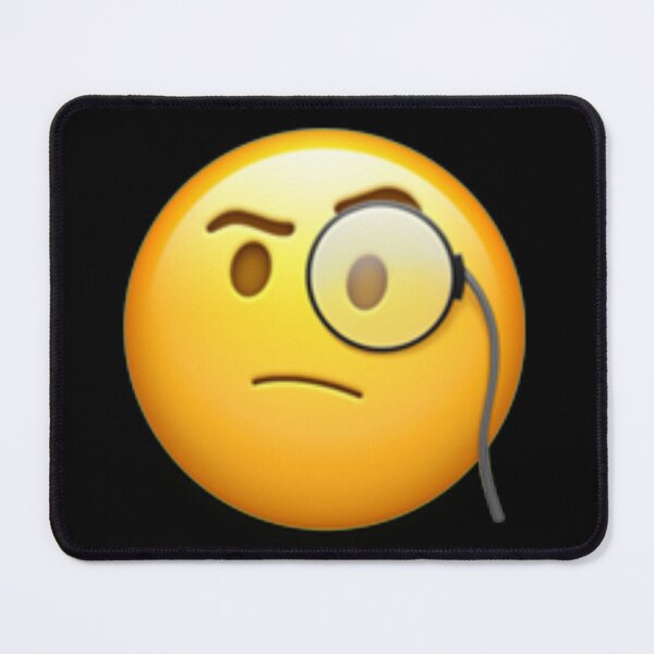 Item preview, Face With Monocle Emoji designed and sold by Popular-Gifts.