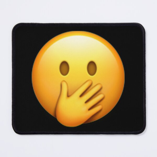 Item preview, Blushing Face With Hand Over Mouth Emoji designed and sold by Popular-Gifts.