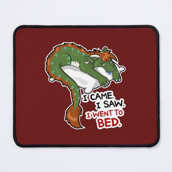 I came. I saw. I went to bed Mouse Pad