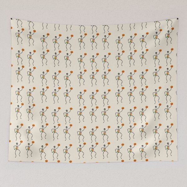 Item preview, Clone Trooper Dancing Skeletons Smiling Pumpkin Flowers Fall Party designed and sold by catchyology.