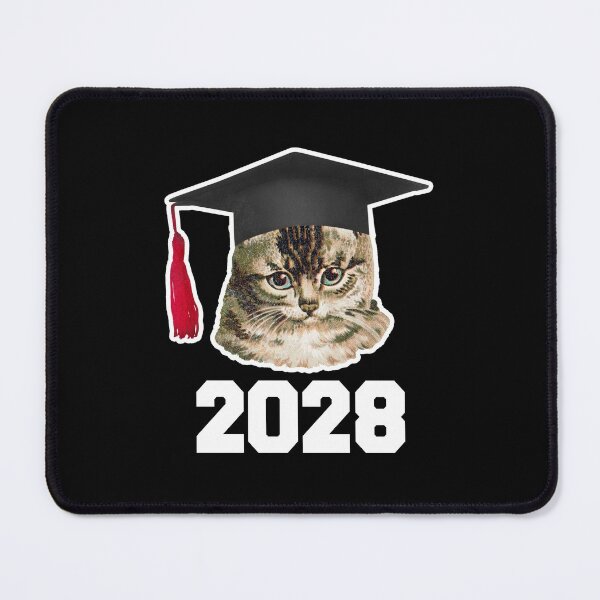 Item preview, Class Of 2028 Graduated Cat Grow With Me designed and sold by BOSHIRT.