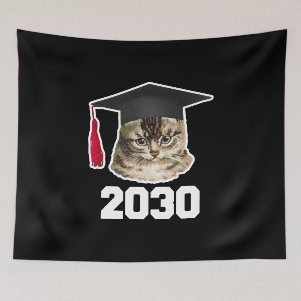 Item preview, Class Of 2030 Graduated Cat Grow With Me designed and sold by BOSHIRT.