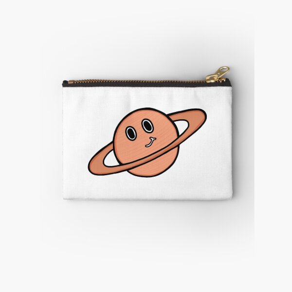 Item preview, Minimalistic And Happy Orange Saturn Planet In Space Galaxy designed and sold by Barolina.