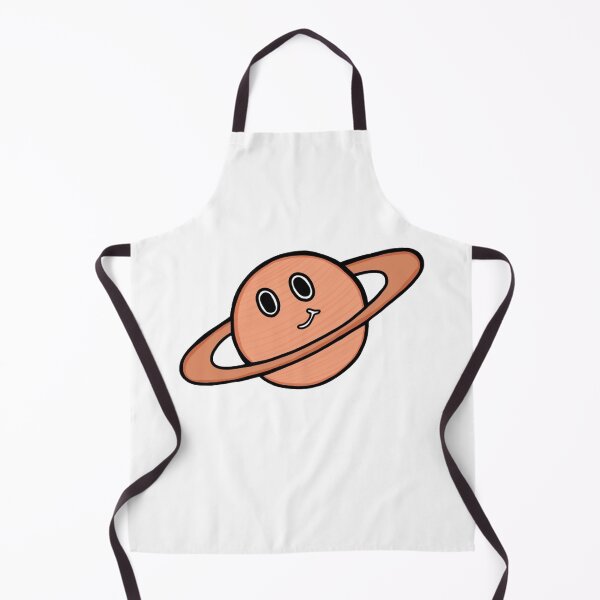 Item preview, Minimalistic And Happy Orange Saturn Planet In Space Galaxy designed and sold by Barolina.