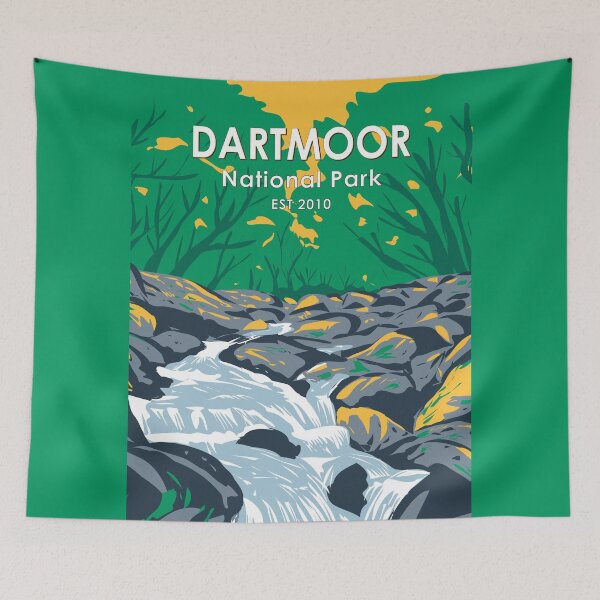 Item preview, Dartmoor National Park Becky Falls England Vintage designed and sold by KrisSidDesigns.