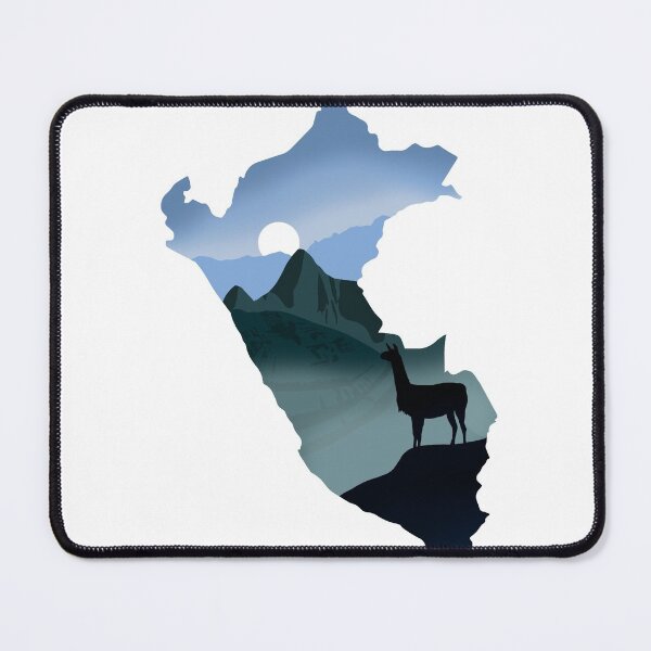Item preview, Peru, map and landscape designed and sold by landscapeworlds.
