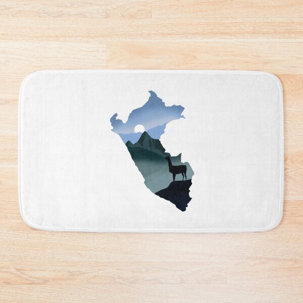 Item preview, Peru, map and landscape designed and sold by landscapeworlds.