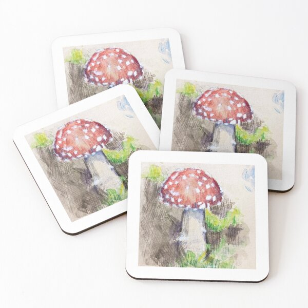 Item preview, Fly agaric illustration designed and sold by ArtbyLuca.