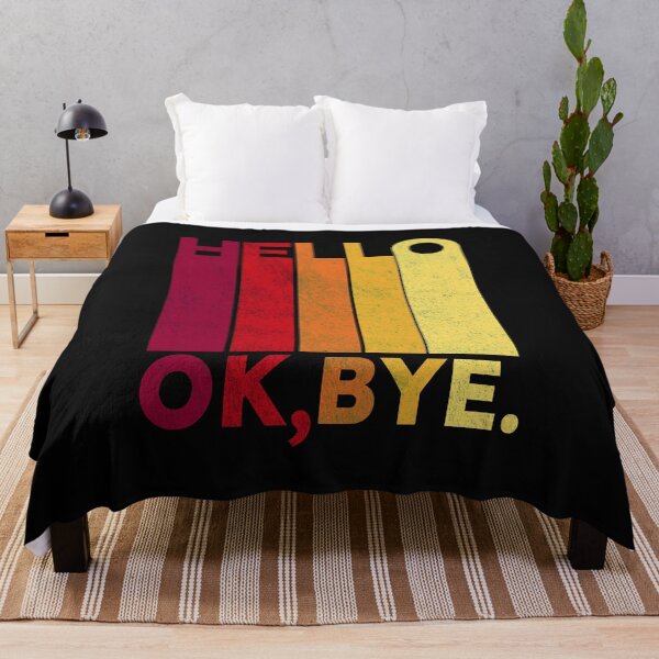 Item preview, Introvert Hello OK Bye - Distressed on Black designed and sold by dbyjane.