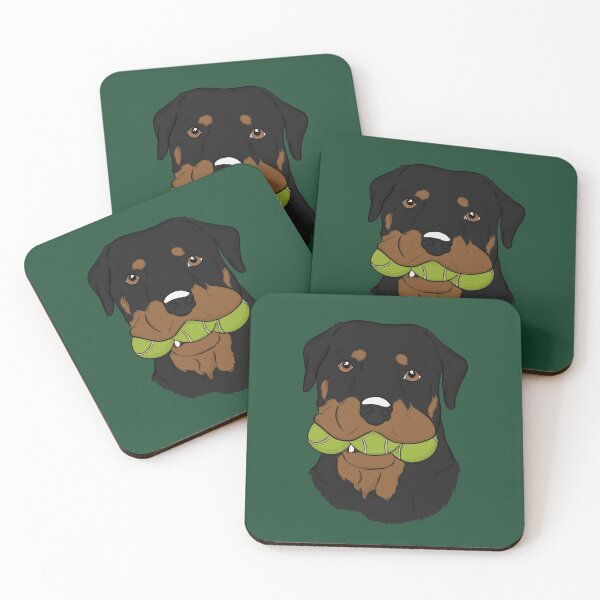 Item preview, Rottweiler with Tennis Balls    designed and sold by rmcbuckeye.