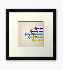 Arrow business Framed Print