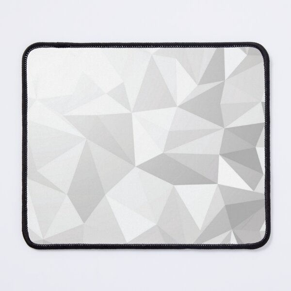 Item preview, White Grey Shaded Rumpled abstract Geometric Triangle Shapes designed and sold by WearWolfDesigns.