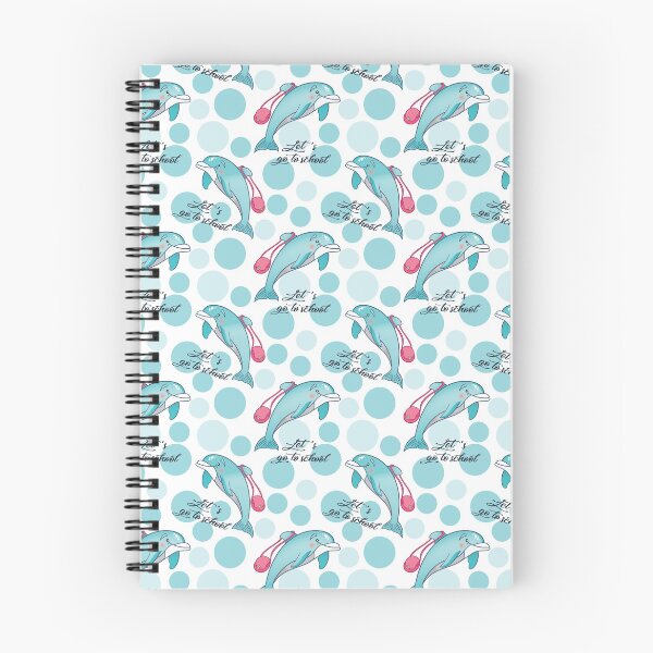 Item preview, back to school with cute dolphin pattern designed and sold by happyartbymary.