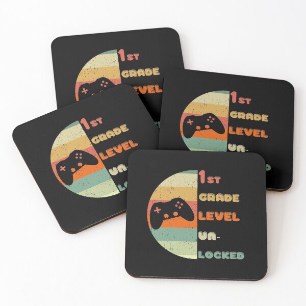 Item preview, 1st Grade Level Unlocked - Controller on a Sunset Background - Gift for Daughter or Niece designed and sold by CactusFamily.
