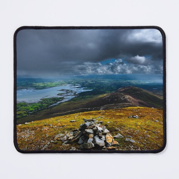 Item preview, View from top of the mountain Croagh Patrick, nicknamed the Reek in County Mayo after Mweelrea and Nephin, Ireland designed and sold by AlbertMi.