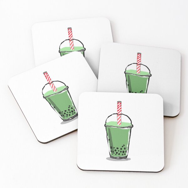 Item preview, Green tea boba drink designed and sold by onthewallbyamy.