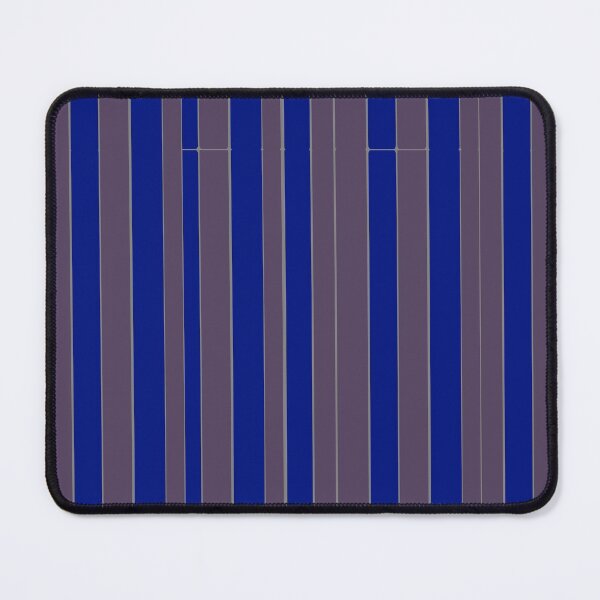 Taupe blue executive stripe pattern Mouse Pad