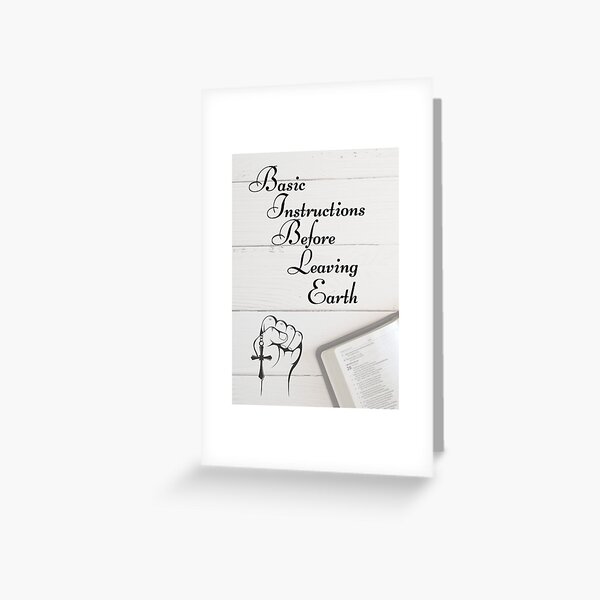 BIBLE Greeting Card