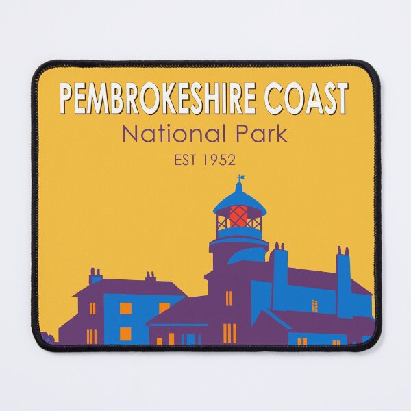 Item preview, Pembrokeshire Coast National Park Caldey Lighthouse Wales Vintage designed and sold by KrisSidDesigns.