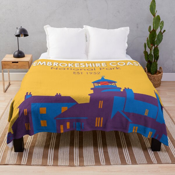 Item preview, Pembrokeshire Coast National Park Caldey Lighthouse Wales Vintage designed and sold by KrisSidDesigns.