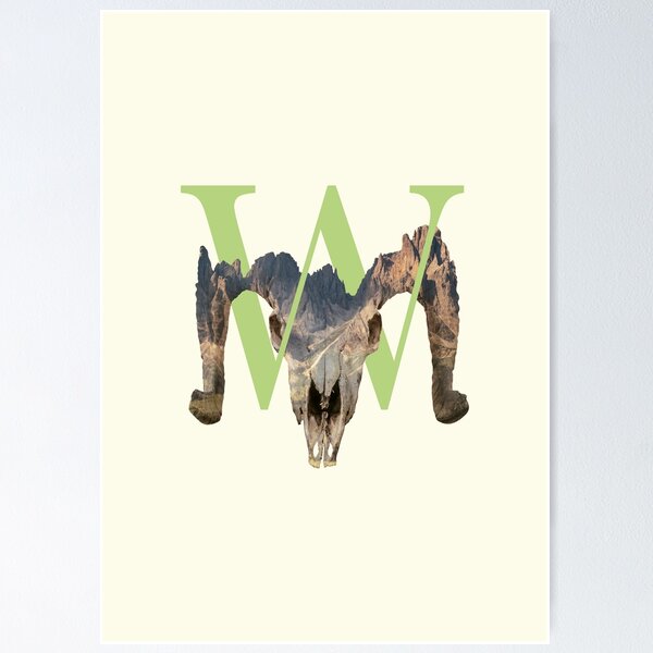 Item preview, Skull Letter W designed and sold by PonyLord.