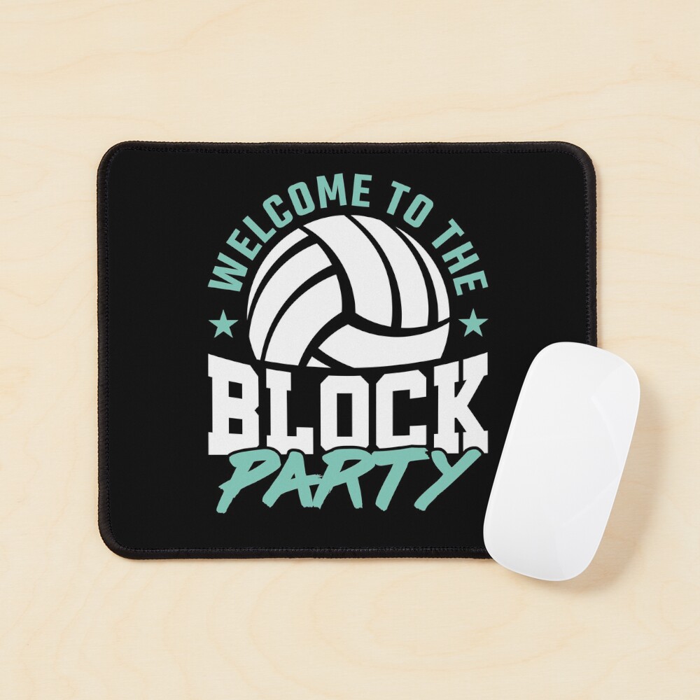 to the Block Party Volleyball Middle" Mouse Pad for Sale by