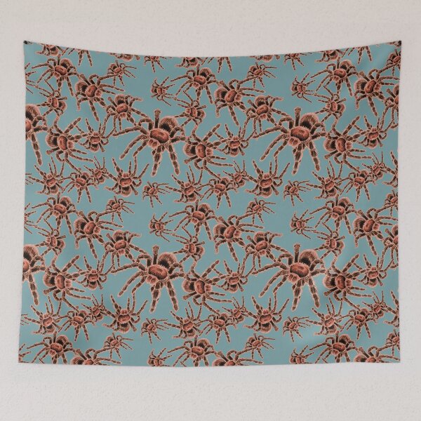 Item preview, Chilean Rose Hair Tarantula All Over Print (Blue Background) designed and sold by RJKpoyp.