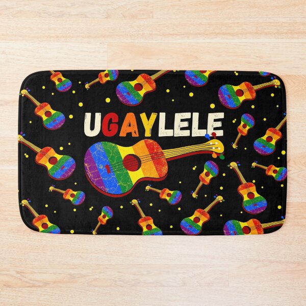 Item preview, Funny Ugaylele Pride Flag Ukulele designed and sold by DeliriousSteve.