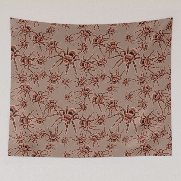 Aperçu de l'œuvre Copie de la tarentule de cheveux de rose chilienne sur toute l'impression (fond rose poussiéreux) créée et vendue par RJKpoyp.