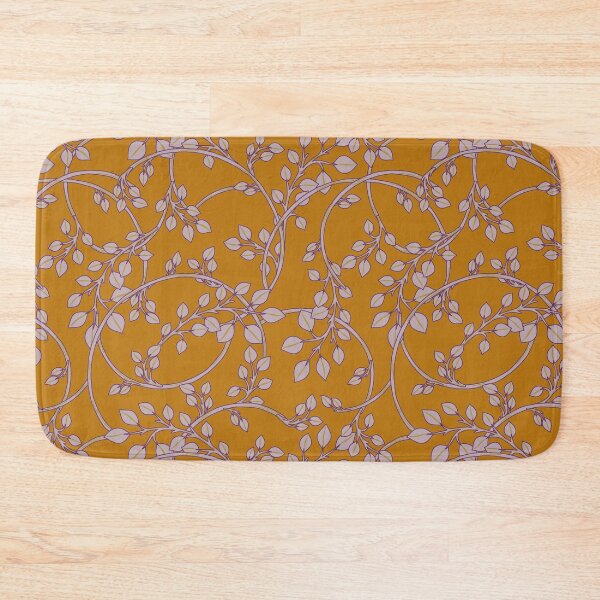 Item preview, Golden Leaves Vintage Wallpaper Print designed and sold by Retro Art Factory.