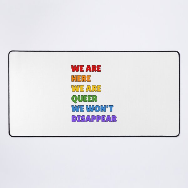 Item preview, We are here, we are queer, we will not disappear designed and sold by Inspirationmotivation.