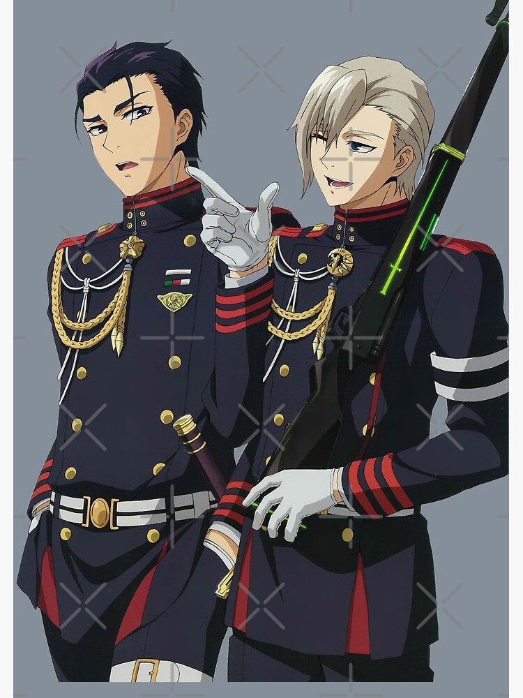 Shinya Hiiragi And Guren Ichinose || Seraph of the End | Greeting Card