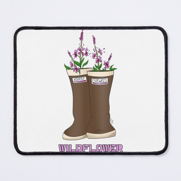 Item preview, Wildflower Fireweed Rain Boot designed and sold by Krystal  Thomas.