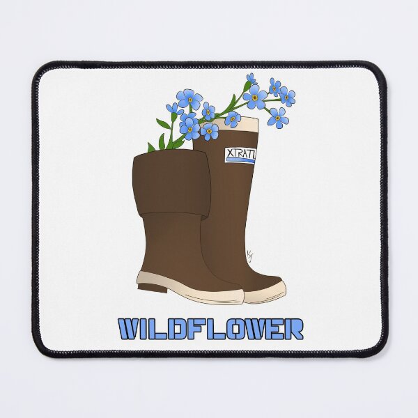 Item preview, Wildflower Forget Me Not Rain Boots designed and sold by Krystal  Thomas.