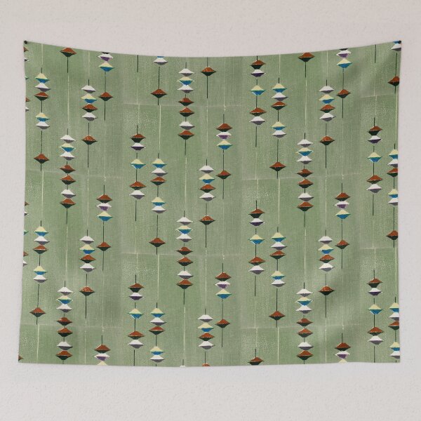 Item preview, Vintage woodblock print of Japanese textile from Shima-Shima - Furuya Korin designed and sold by Love The Design.
