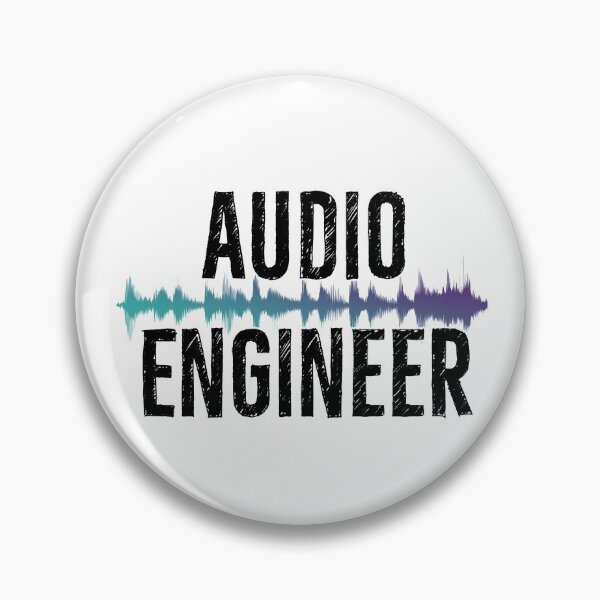 Item preview, Audio Engineer Gift Sound Wave Blue designed and sold by DanLopesMerch.