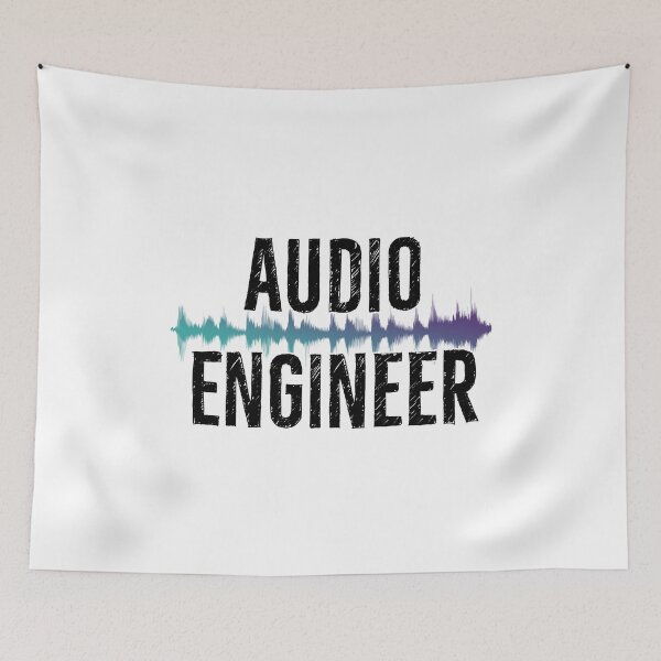 Item preview, Audio Engineer Gift Sound Wave Blue designed and sold by DanLopesMerch.