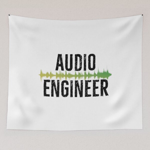 Item preview, Audio Engineer Gift Sound Wave Green designed and sold by DanLopesMerch.