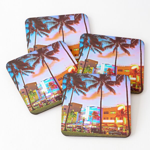 Item preview, Miami Beach Florida Sunset FL Neon Lights designed and sold by Piper-Deals.