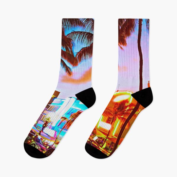 Item preview, Miami Beach Florida Sunset FL Neon Lights designed and sold by Piper-Deals.