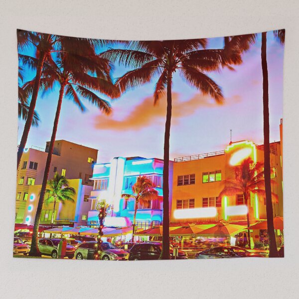 Item preview, Miami Beach Florida Sunset FL Neon Lights designed and sold by Piper-Deals.