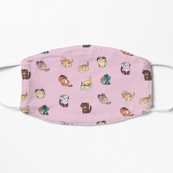 pero gatos! ¡Disfruta de tus héroes y antagonistas favoritos en la linda forma de Neko! Mascarilla plana