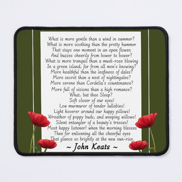 Item preview,  John Keats ~ Sleep and Poetry  designed and sold by Krystal  Thomas.
