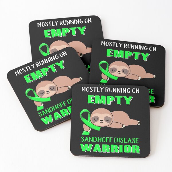 Item preview, Mostly Running On Empty Sandhoff Disease Warrior designed and sold by Brad-FI.