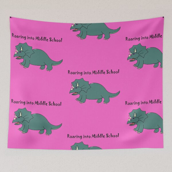 Item preview, Roaring Into Middle School Triceratops Dinosaur designed and sold by Jessi-Sketches.
