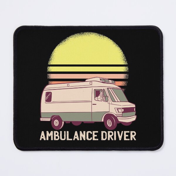Item preview, Retro sunset Ambulance driver designed and sold by TamGustam.